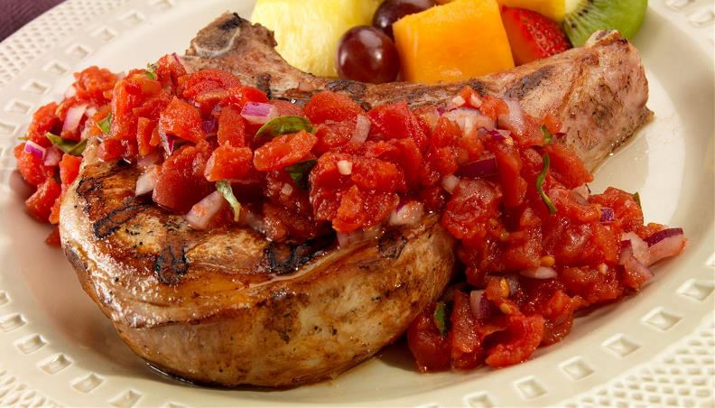 porkchop-with-bruchetta