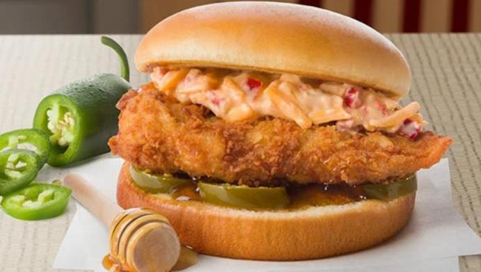 Chick-Fil-A’s Honey Pepper Pimiento Chicken Sandwich, $5.49 Chick-Fil-A’s Honey Pepper Pimiento Chicken Sandwich, $5.49