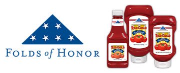 Red Gold Folds of Honor Ketchup