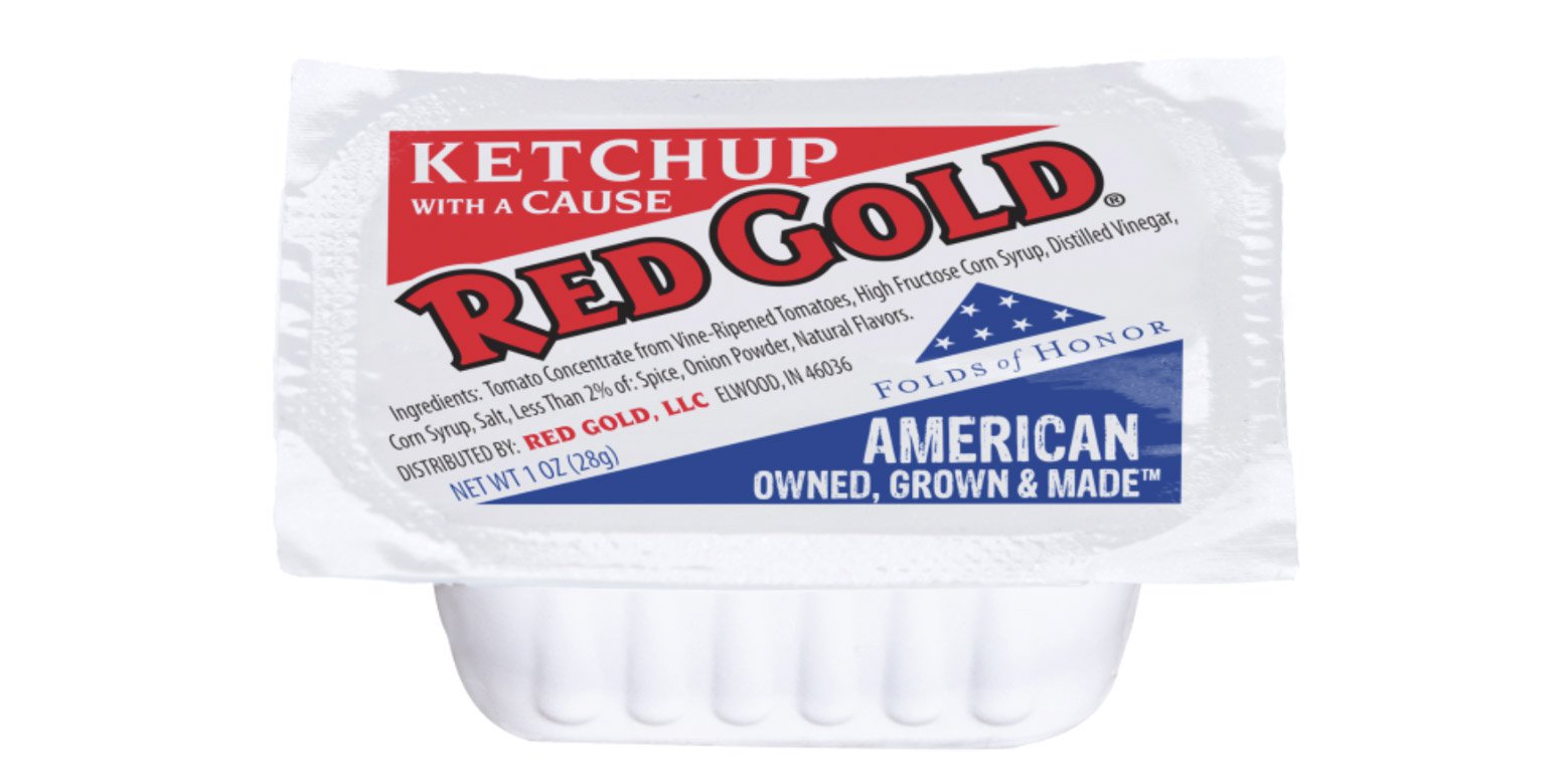 Red Gold Folds of Honor Dunk Cup