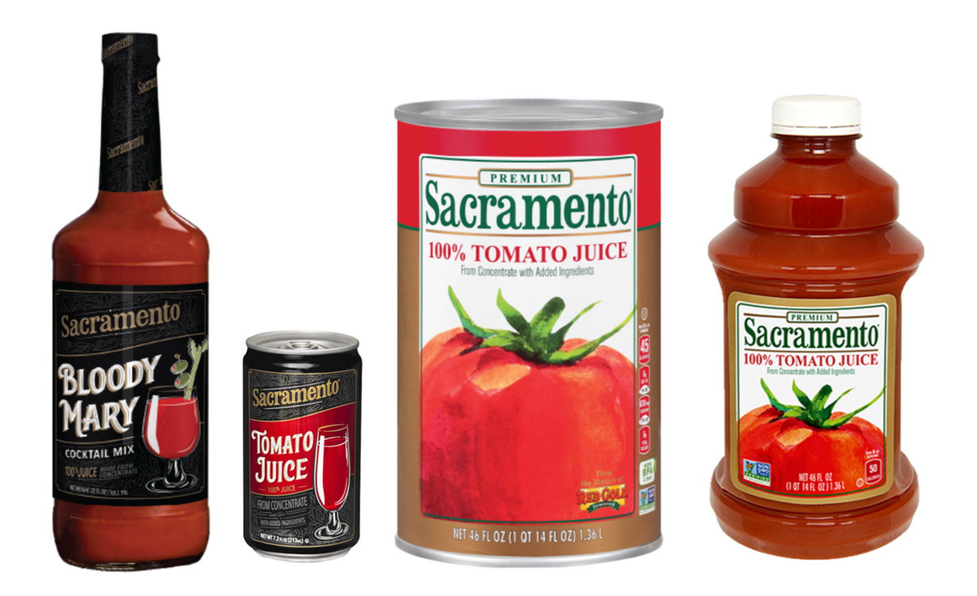 products Premium Sacramento Tomato Juice and Bloody Mary Mix are the best way to serve tomato-based cocktails or mocktails.