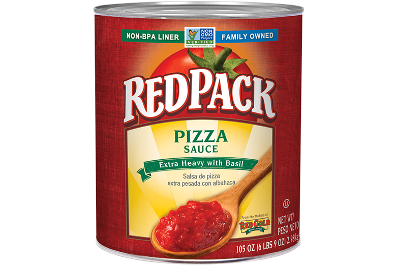 RPKIX99_RedPack_PizzaSauce_ExtraHeavywithBasil_#10Can_105OZ_Foodservice