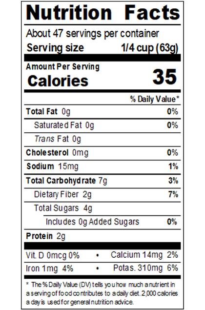 REDH69X_RedGold_TomatoPuree_1.06SpecificGravityExtraHeavy_#10Can_106OZ_Nutrition Label