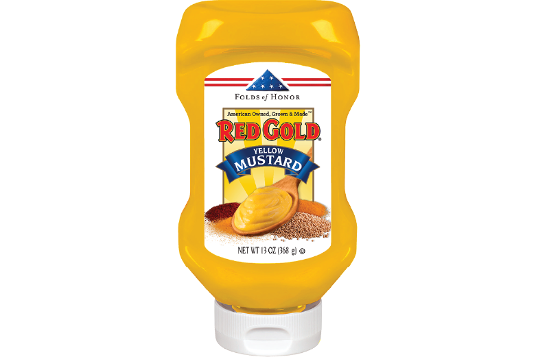 RED2A13_RedGold_Mustard_Bottle_13oz_Foodservice